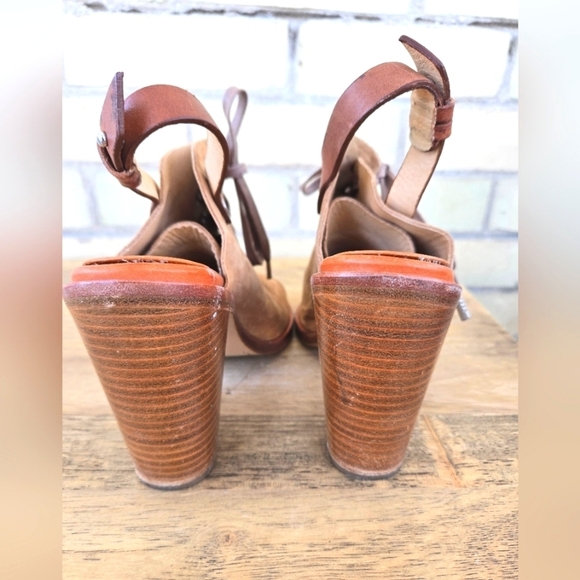 Rag & Bone Lace-up Peep Toe Heels - Picture 4 of 11